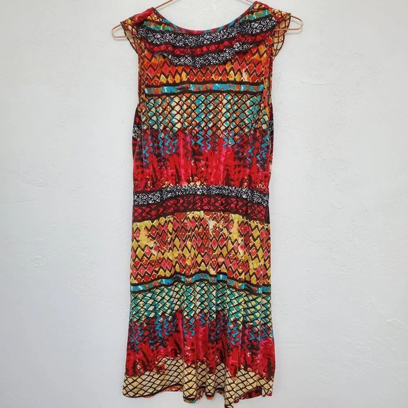 VANITY | Colorful Flounce Sleeveless Empire Large - Picture 5 of 5